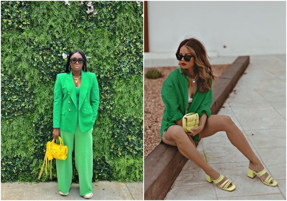 looks dia a dia verde e amarelo
