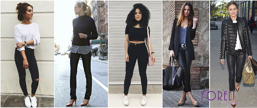 looks calça preta para noite