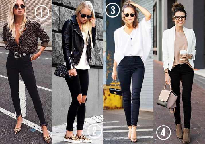 looks calça preta minimalista