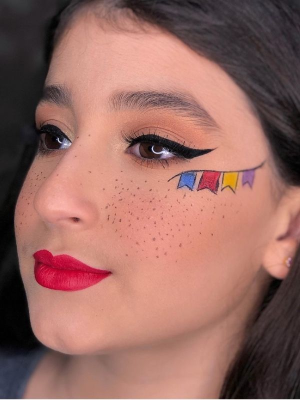 maquiagem de festa junina para crianças