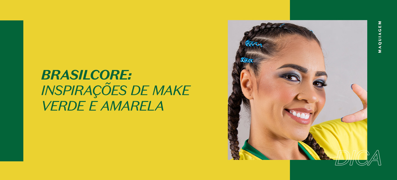sombras verde e amarelo