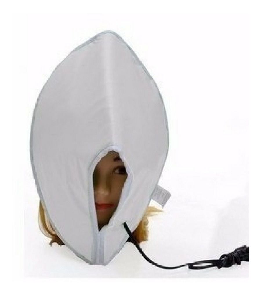 máscara facial quente e fria