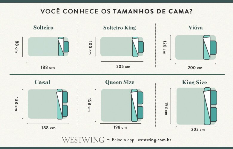 tamanho colchão viúva