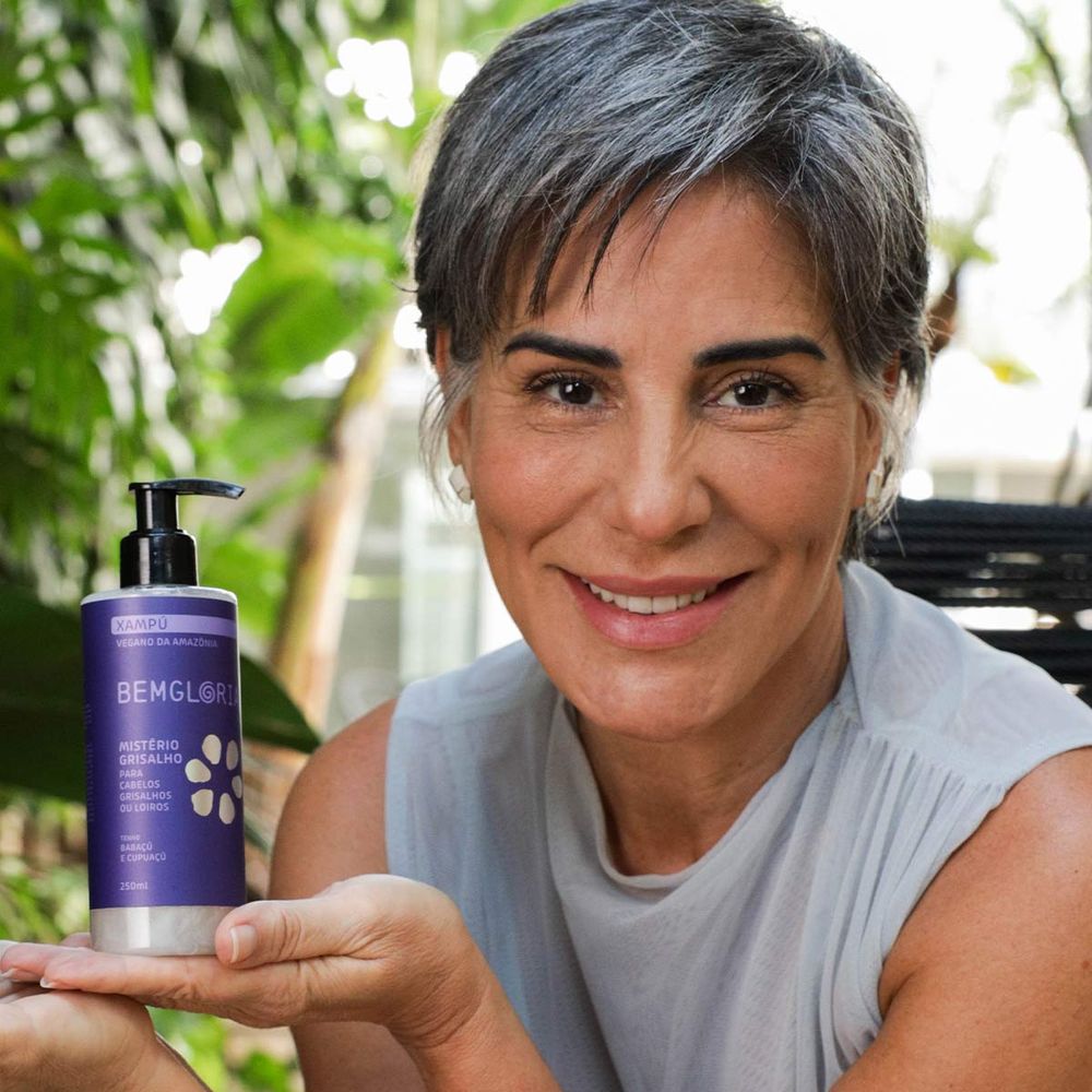 Shampoo matizador para cabelos brancos
