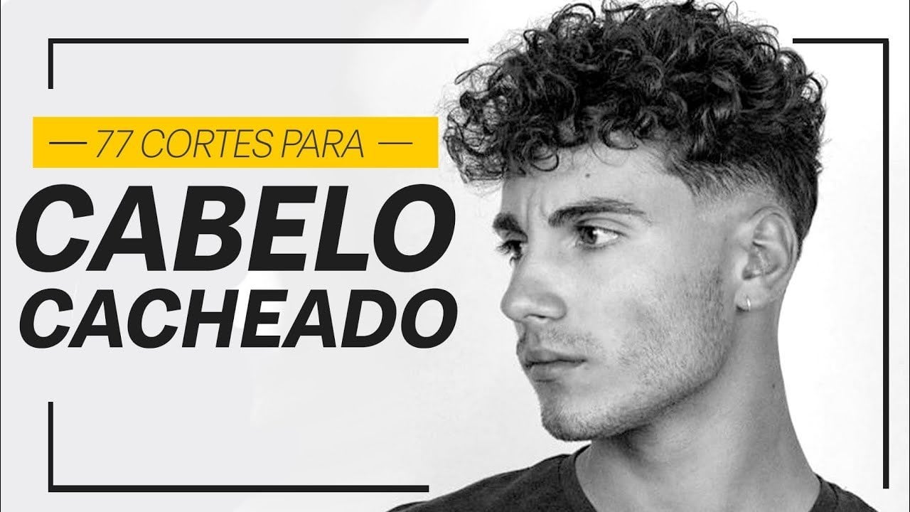 corte masculino cacheado rosto redondo