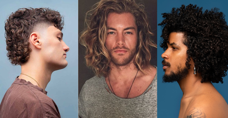penteados para cabelo cacheado masculino