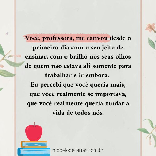 cartão dia dos professores emocionante