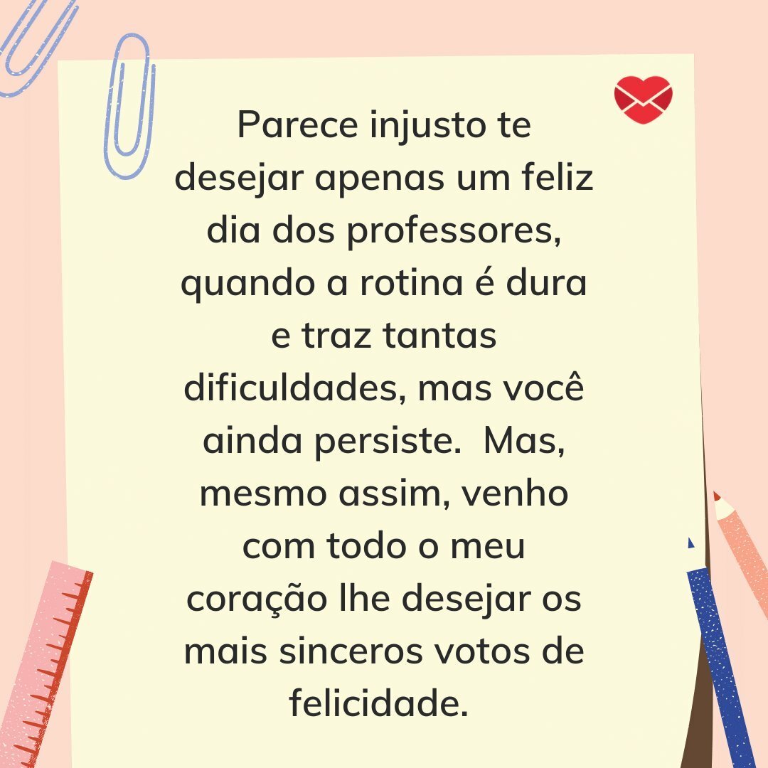 mensagens para professor que marcou a vida