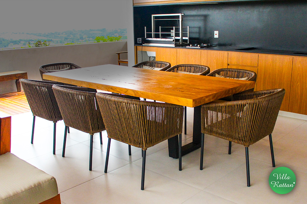 conjunto mesa e cadeiras gourmet