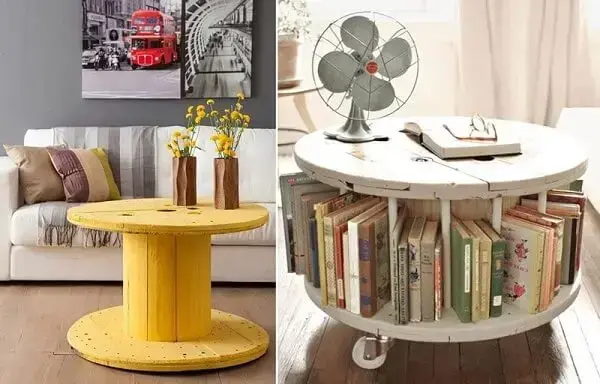 mesa de bar carretel