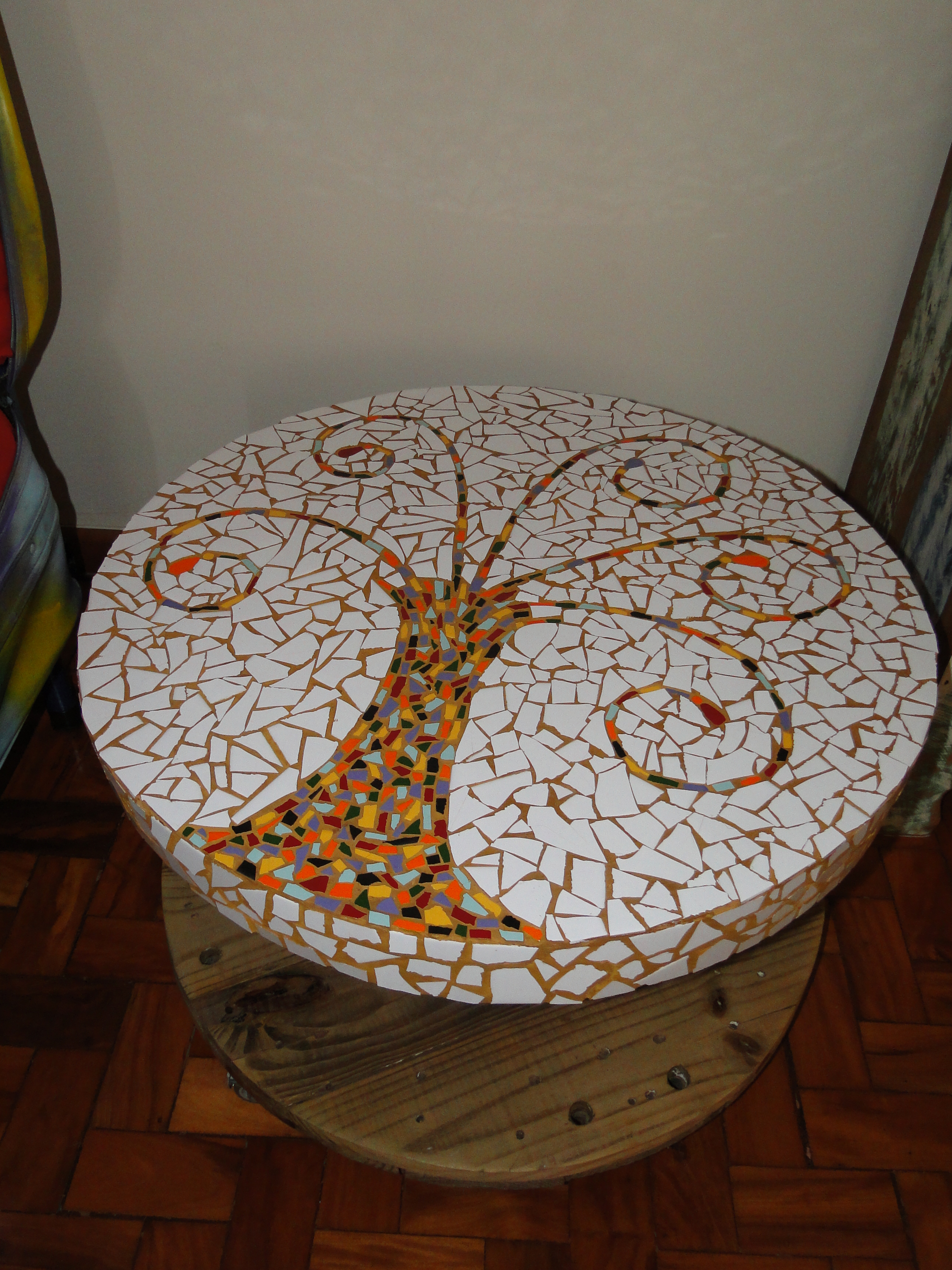 mesa de carretel moderna