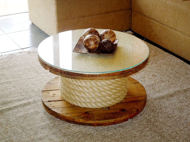 mesa de carretel industrial