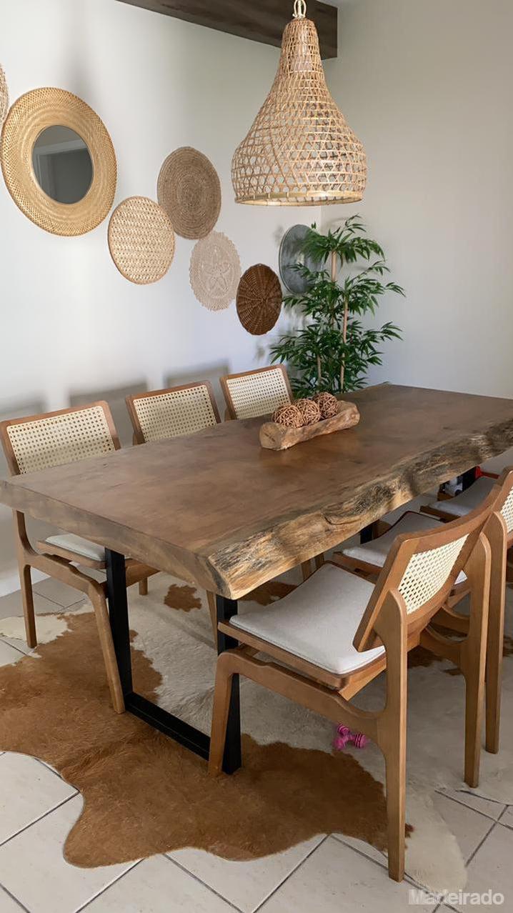 mesa rústica de jantar