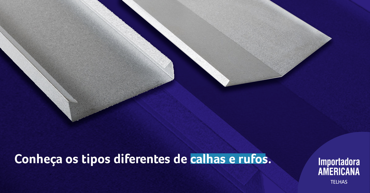 tipos de calhas para telhado