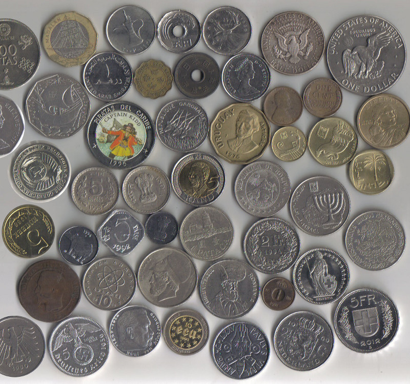 listagem de moedas V