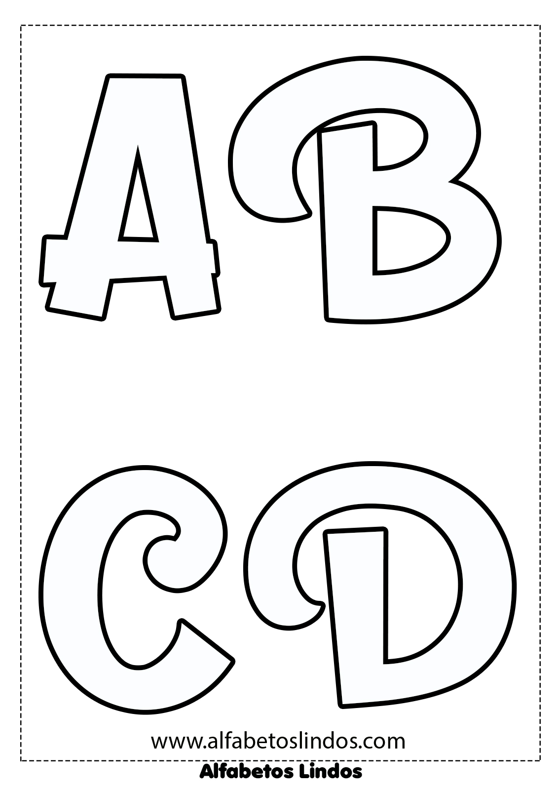 molde de letras 5cm