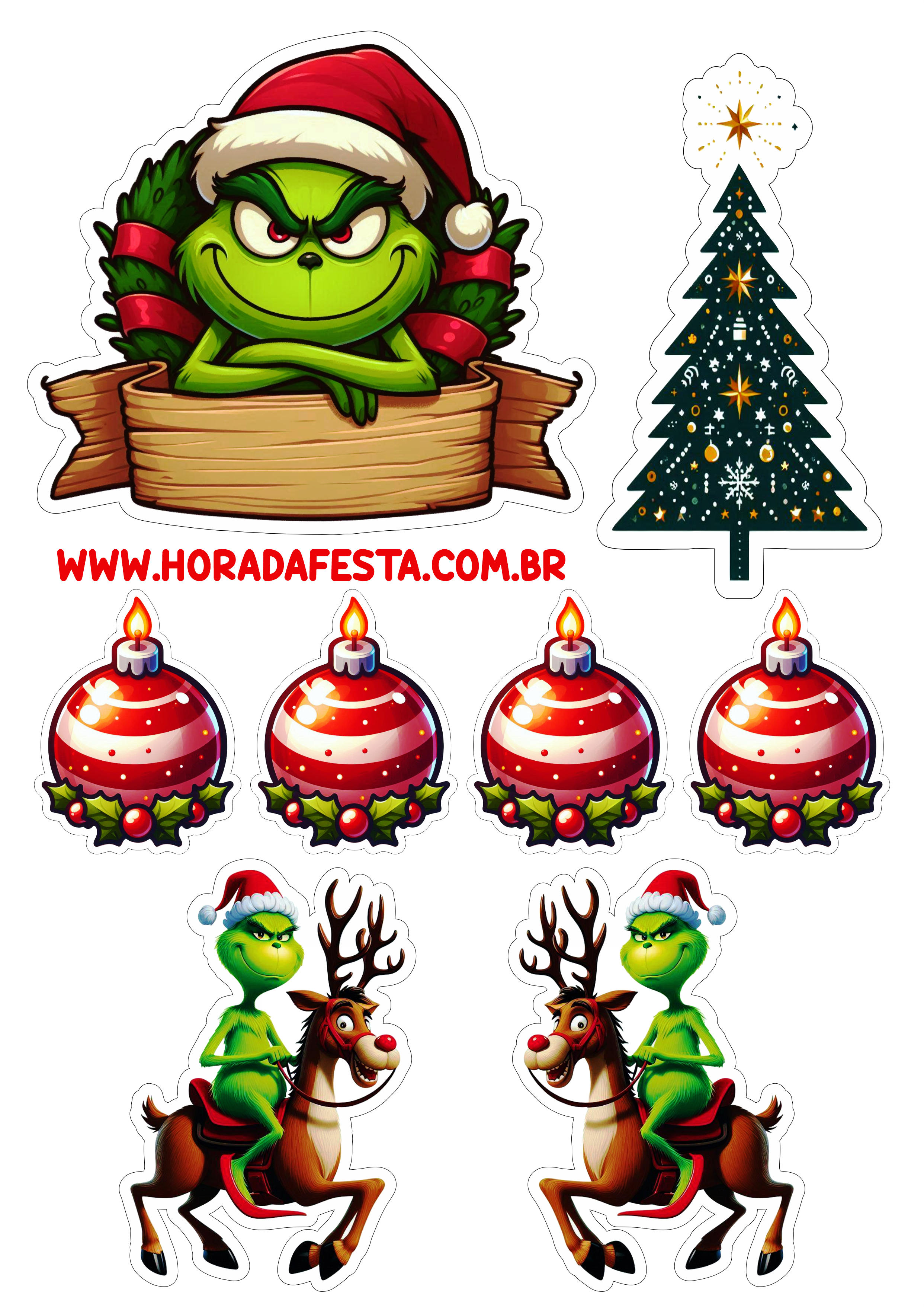 enfeite Grinch natal