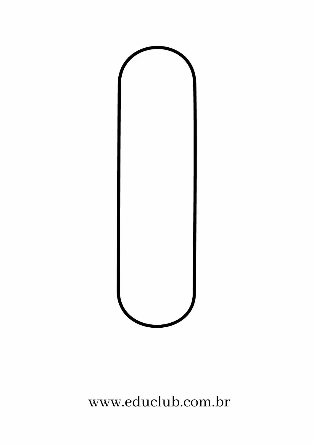 molde letra i para imprimir