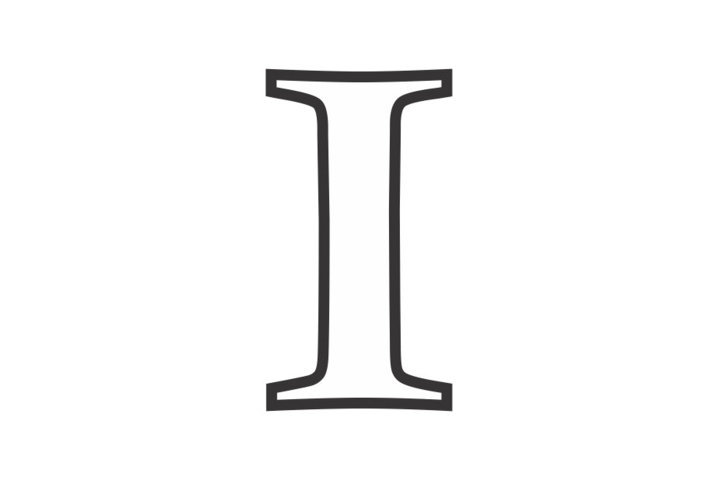 molde letra i para EVA