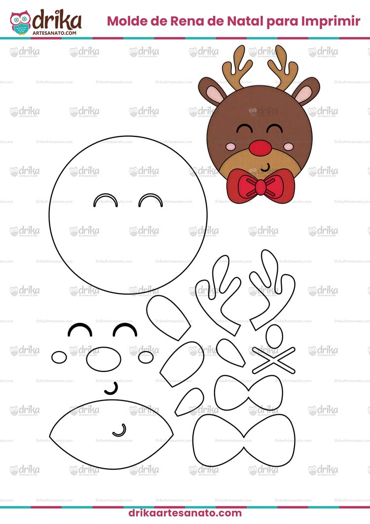 moldes de natal em EVA