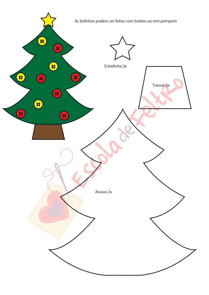 molde de sino de natal