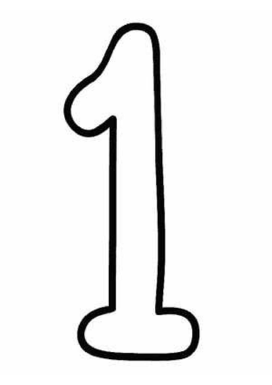 desenhos de números para imprimir