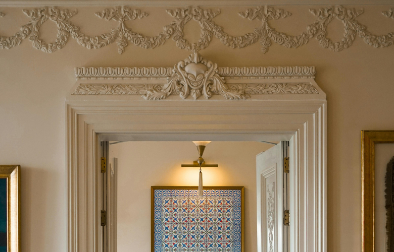 moldura de gesso clássica