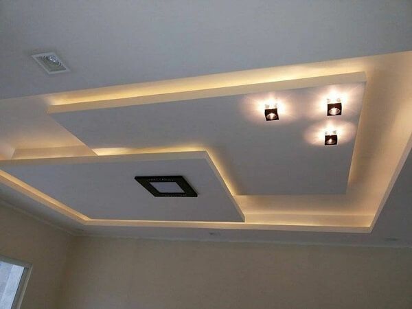 iluminação indireta com gesso