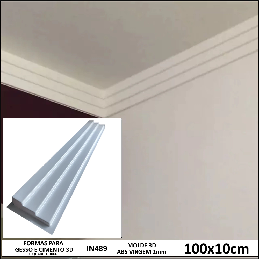 moldura de gesso para sala