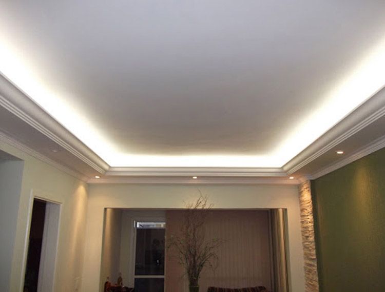 moldura de gesso para sala