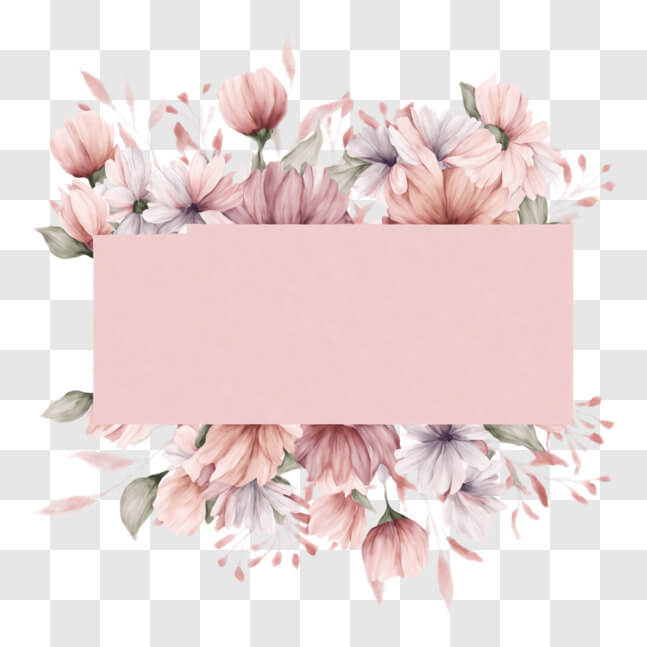 moldura para foto floral