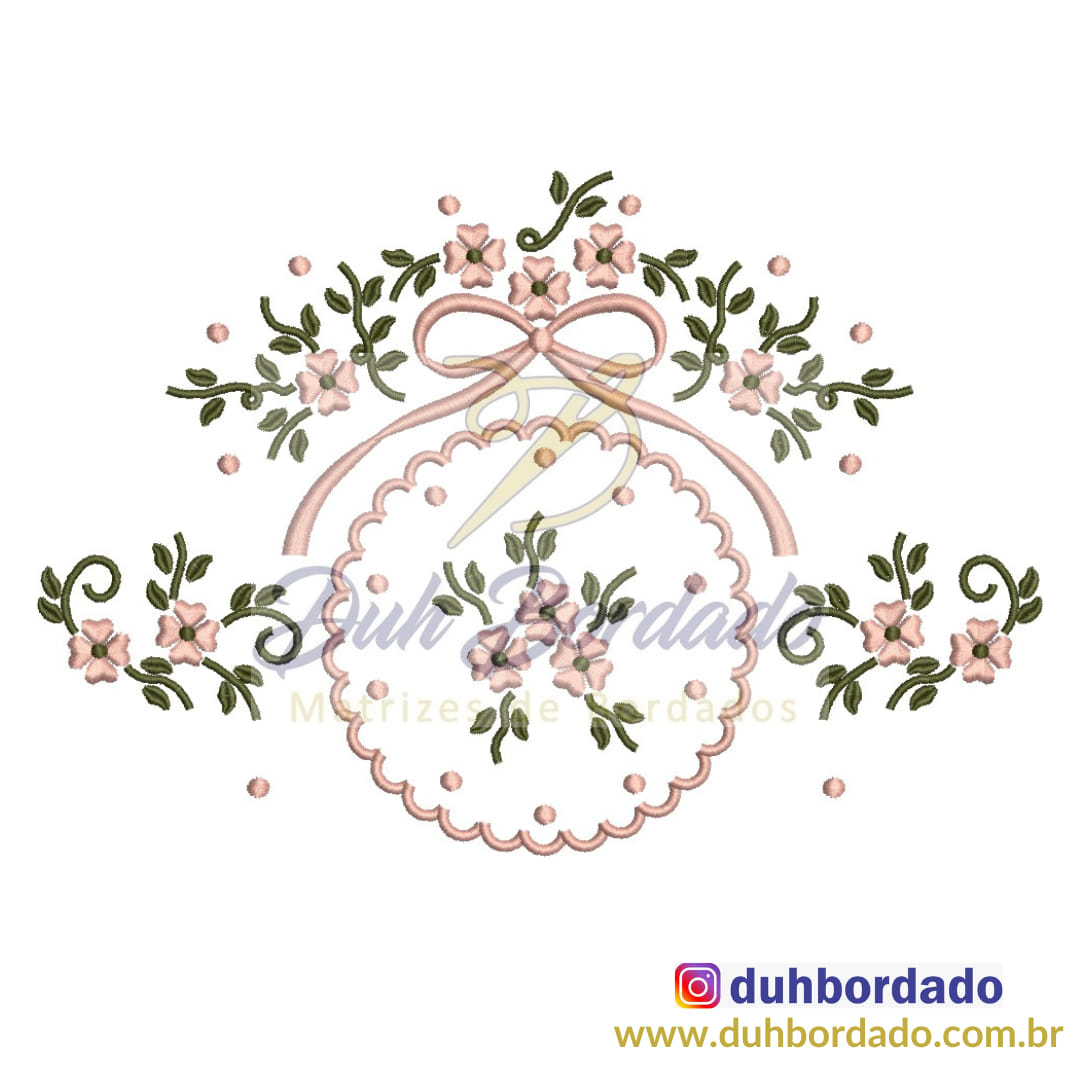 moldura para foto floral
