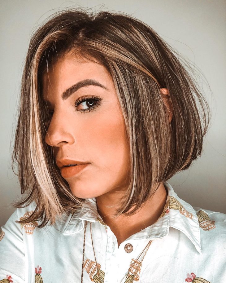 técnicas de iluminação cabelo escuro curto
