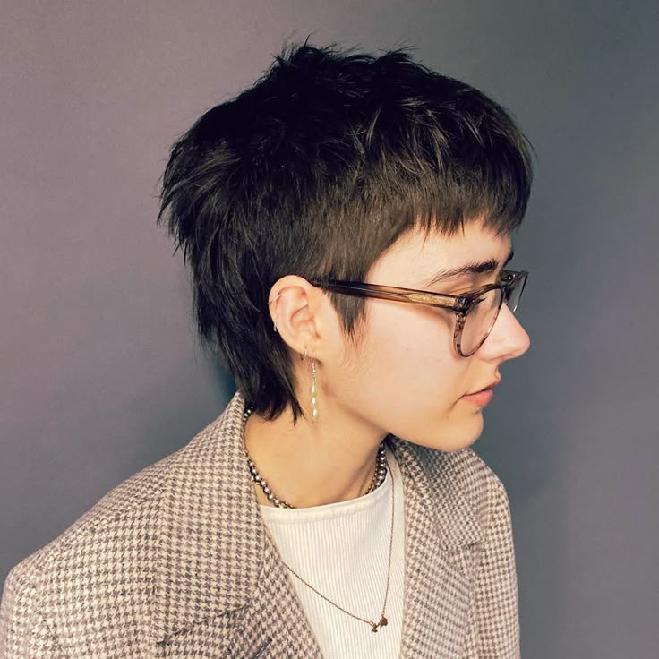 mullet em cabelo liso