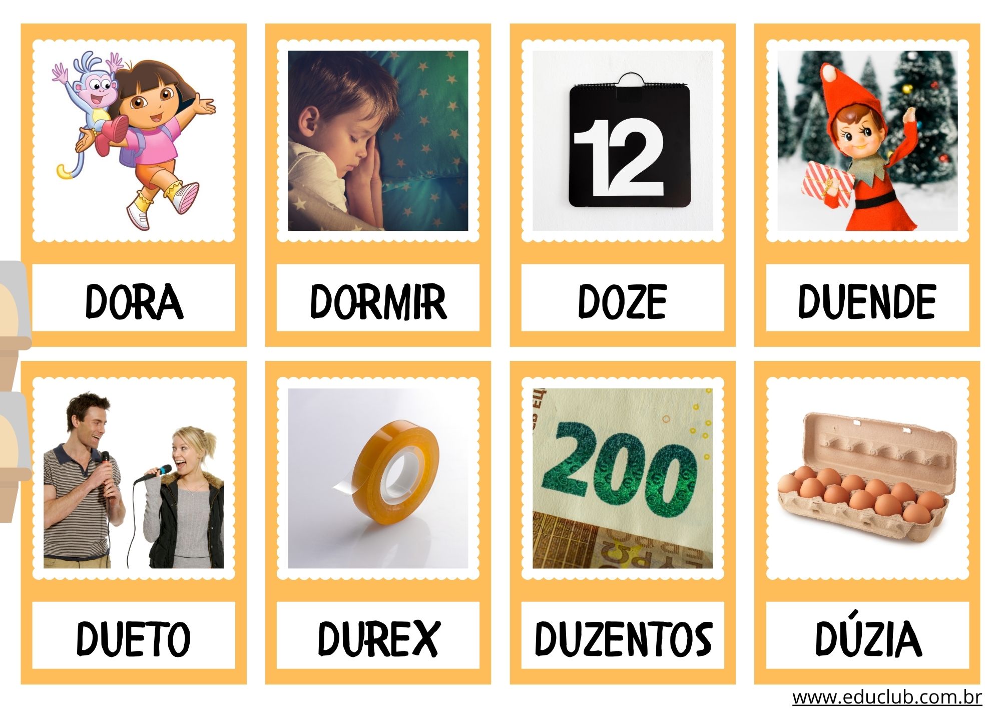objetos com d para stop