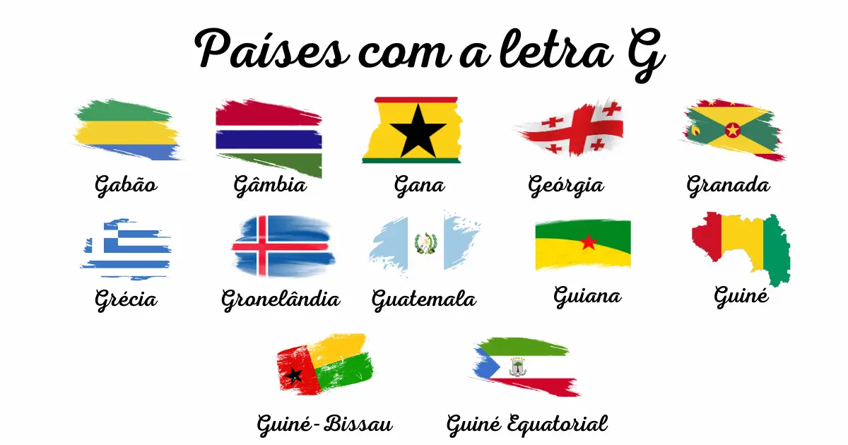 países que começam com G