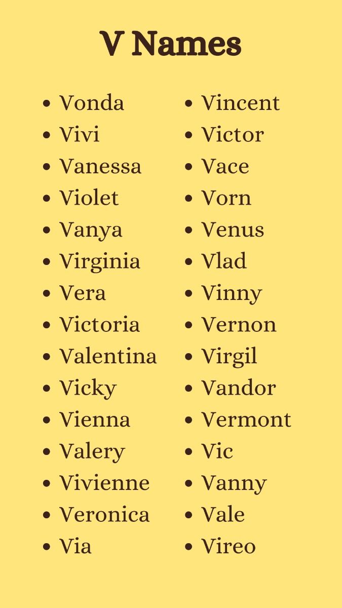 nomes fortes com v