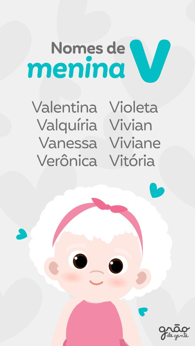nomes com a letra v para meninas