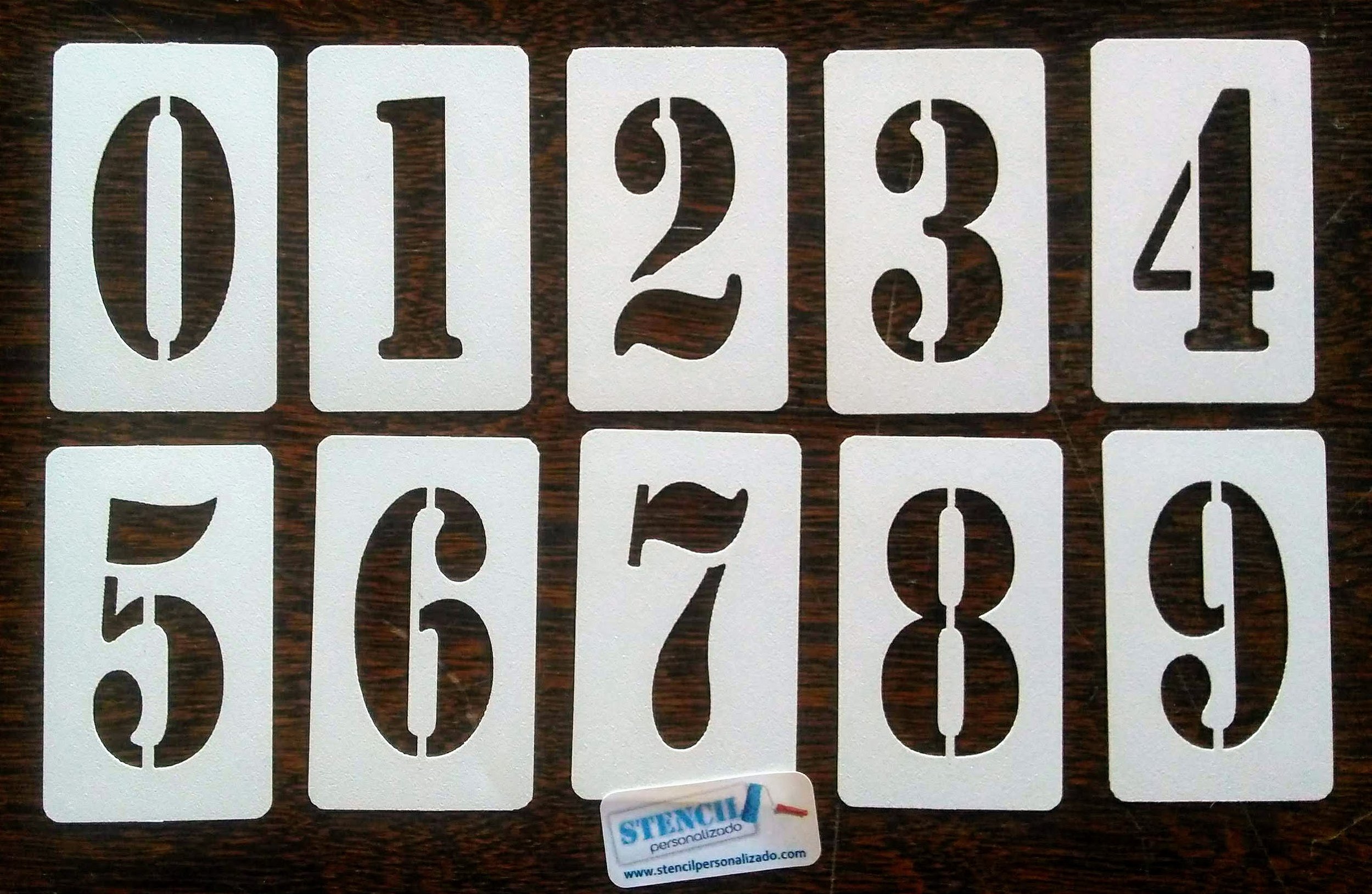 Adesivos numerados para organização