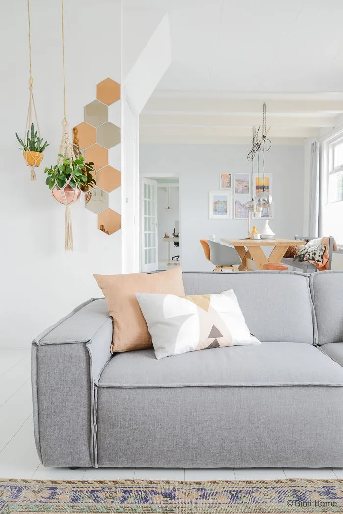 cores de parede para sala com sofá cinza
