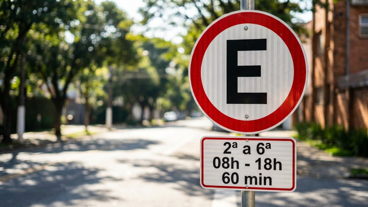 placa E estacionamento