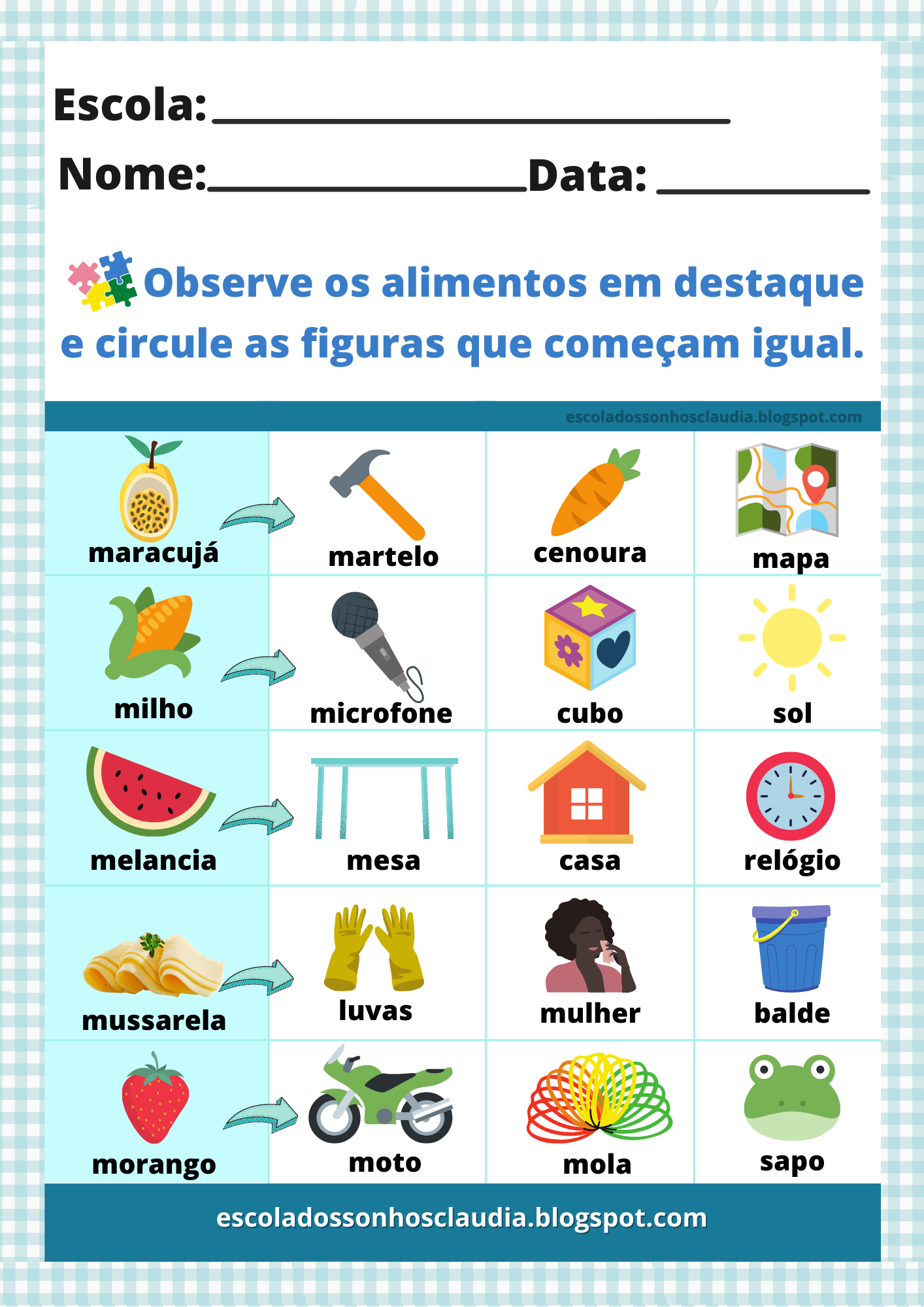 itens com m