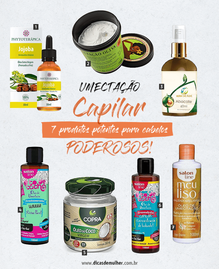 nutrição capilar com óleos