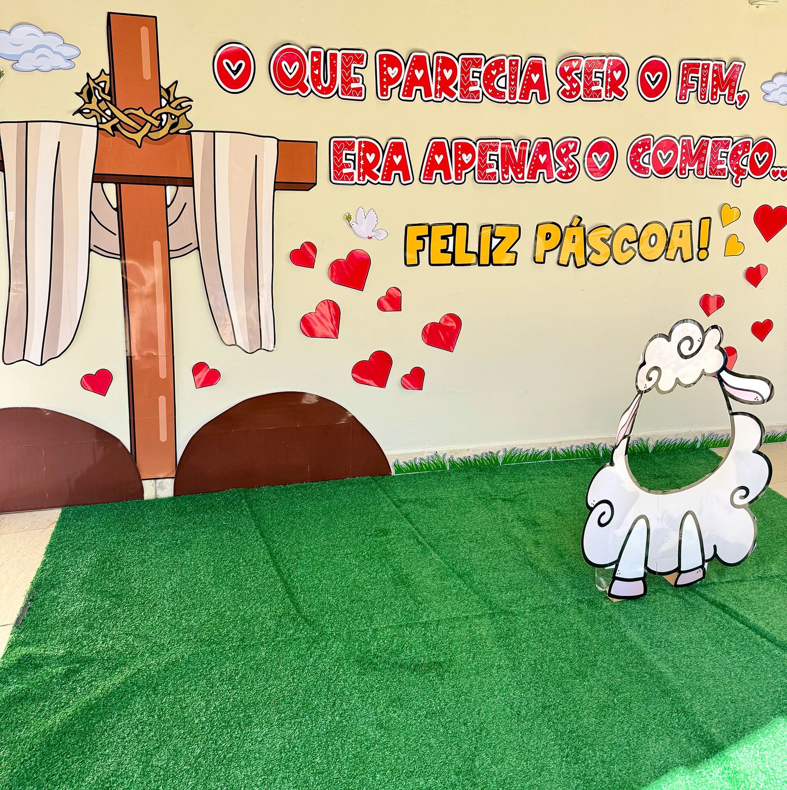 painel interativo páscoa