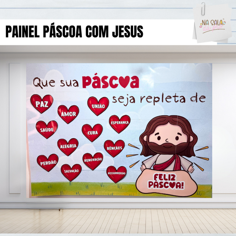 painel interativo páscoa