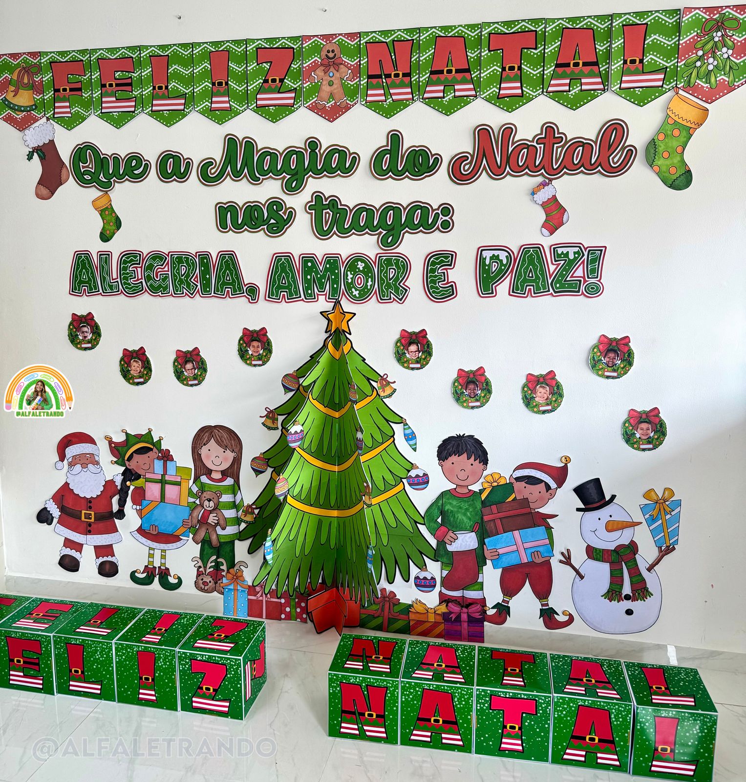 ideias de painel de natal