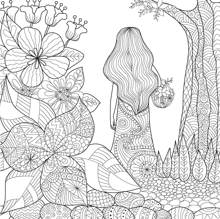 livros de colorir paisagens adultas realistas