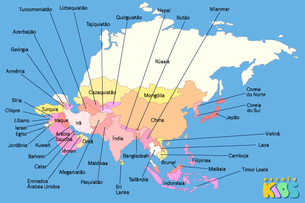 países asiáticos com M
