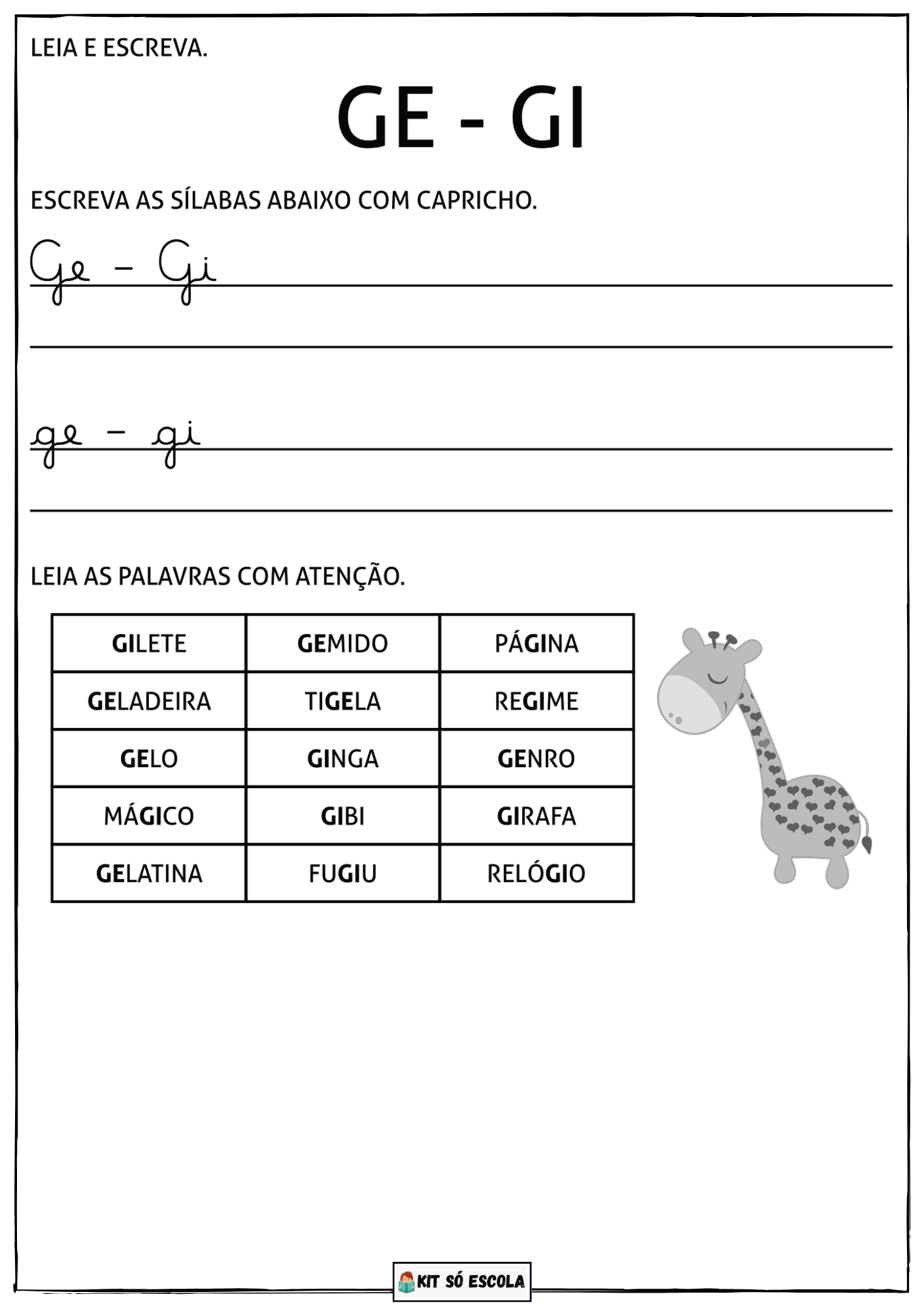 palavras com a sílaba gi