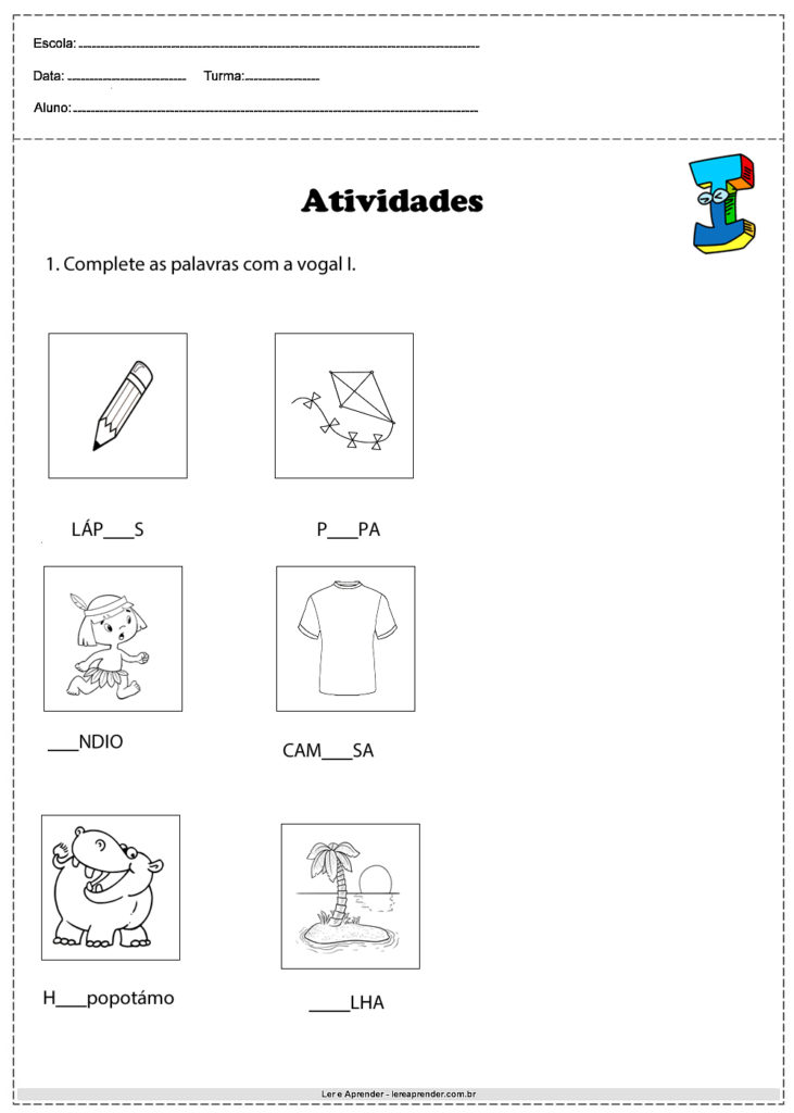 palavras com i e suas classificações